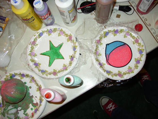 Glue ornaments